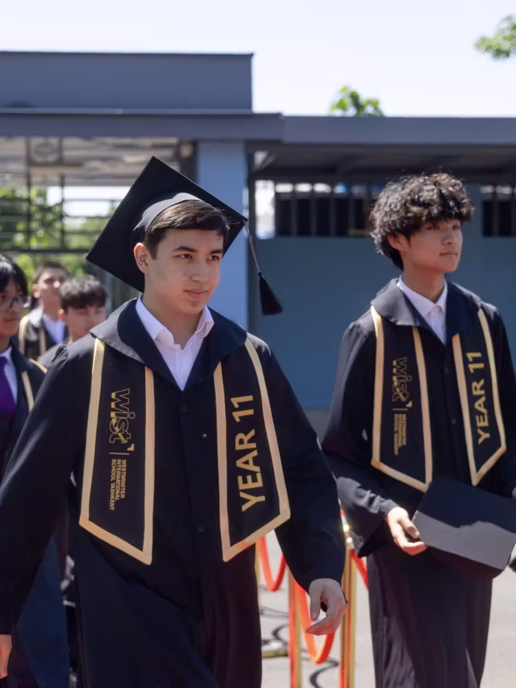 WIST secondary students studying together