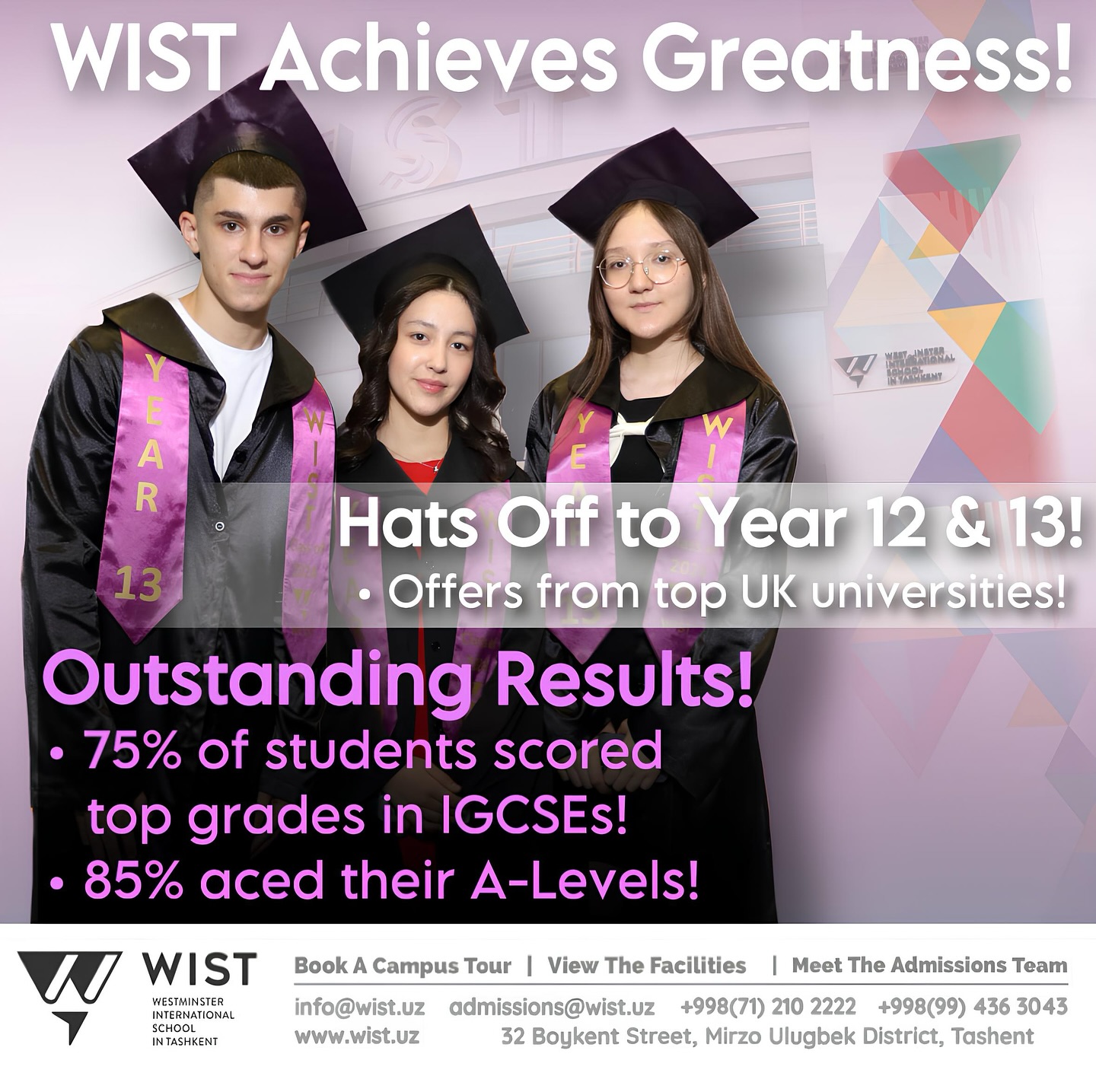 Celebrating EXAM Success at WIST! 