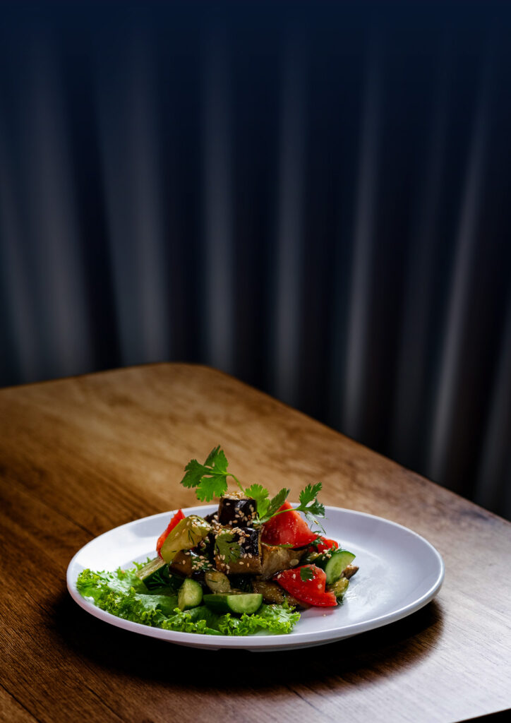 GLAZED AUBERGINE SALAD